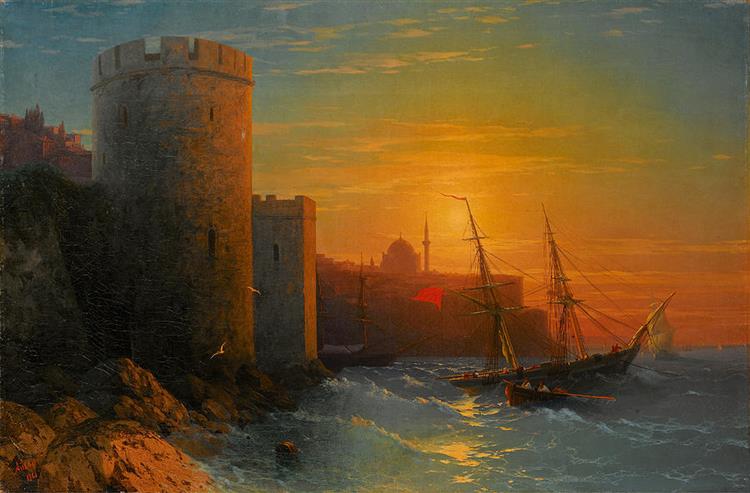 Coucher de soleil sur Constantinople