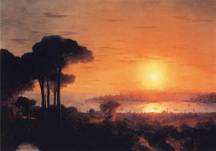 Sunset on the gold horn - 1866