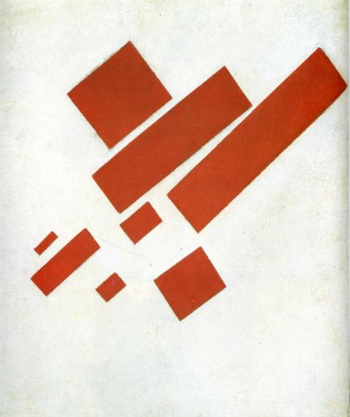 Suprematismus. Zwei -dimensionale Selbst -Portrait -1915