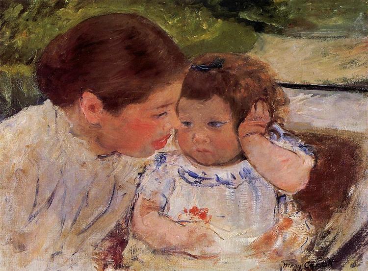 Susan confortando il bambino (n. 1) - 1881