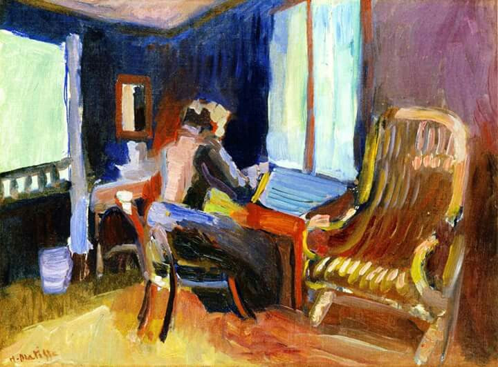 Interior suizo (Jane Matisse) 1901