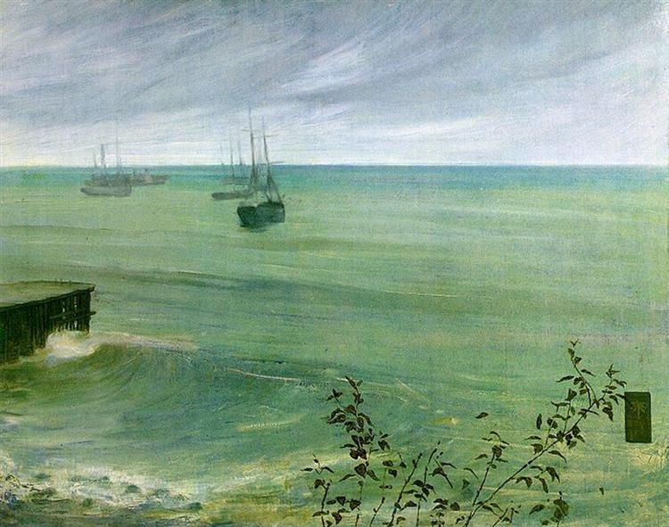 Sinfonia em cinza e verde: o oceano - 1872