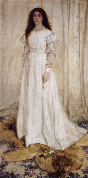 Blank Symphony No. 1: The White Girl, Retrato de Joanna Hiffernan - 1862