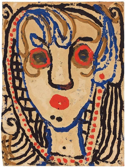 femme de face tête -la cruche saigne -1930