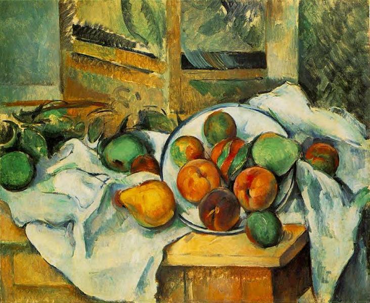 Tafel - servet en fruit - 1900