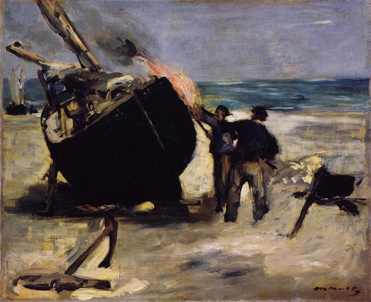 Alquitranando El Barco - 1873