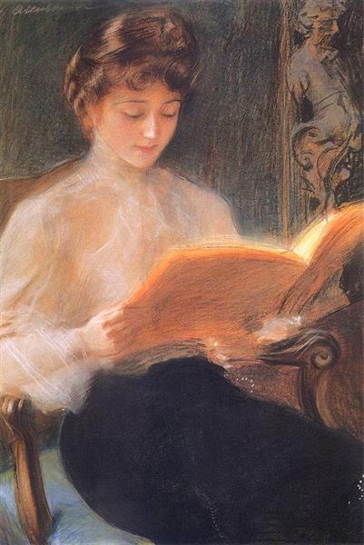 Mujer Leyendo - 1899