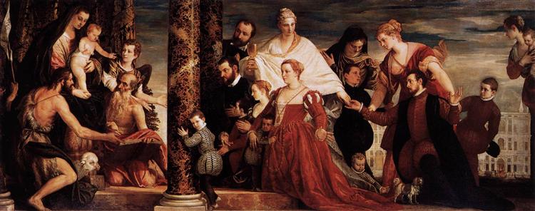 La Adoración De La Virgen Por La Familia Coccina - 1571