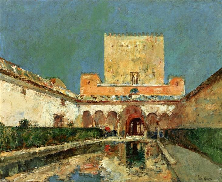 La Alhambra (znana również jako letni pałac kalifów - Granada - Hiszpania) - 1883