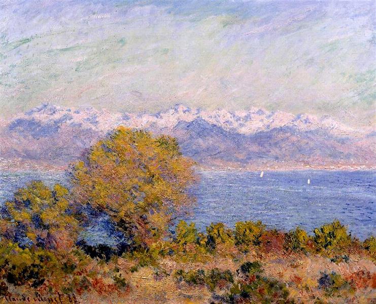 Die Alpen vom Cap D'Antibes aus gesehen - 1888