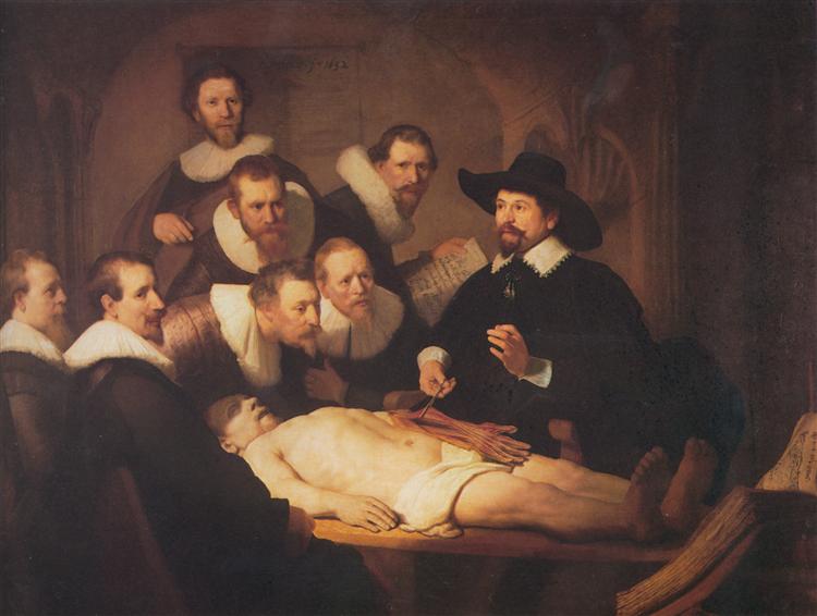 La lezione di anatomia del Dr. Nicolaes Tulp - 1632