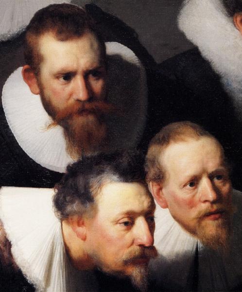 Anatomi -lektionen av Dr. Nicolaes Tulp (fragment) - 1632