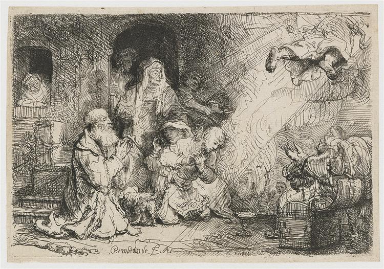 The Angel Leaving the Family of Tobias - 1641