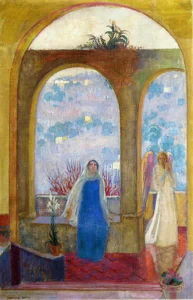 The Annunciation under the Arch with Lilios - 1913