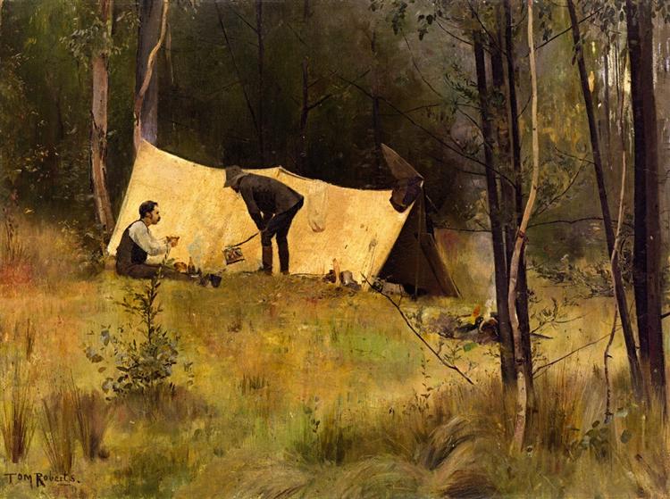 The artist's camp - 1886