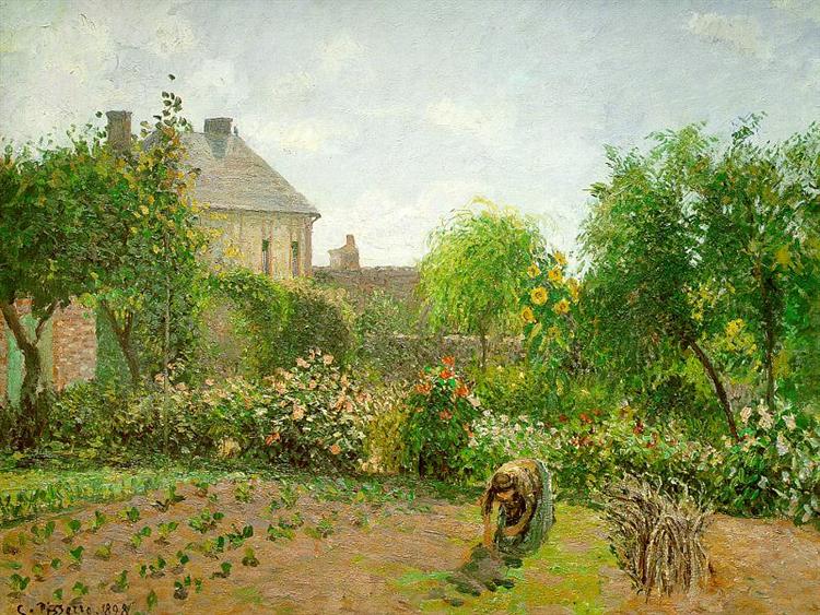 The Artist's Garden at Eragny - 1898