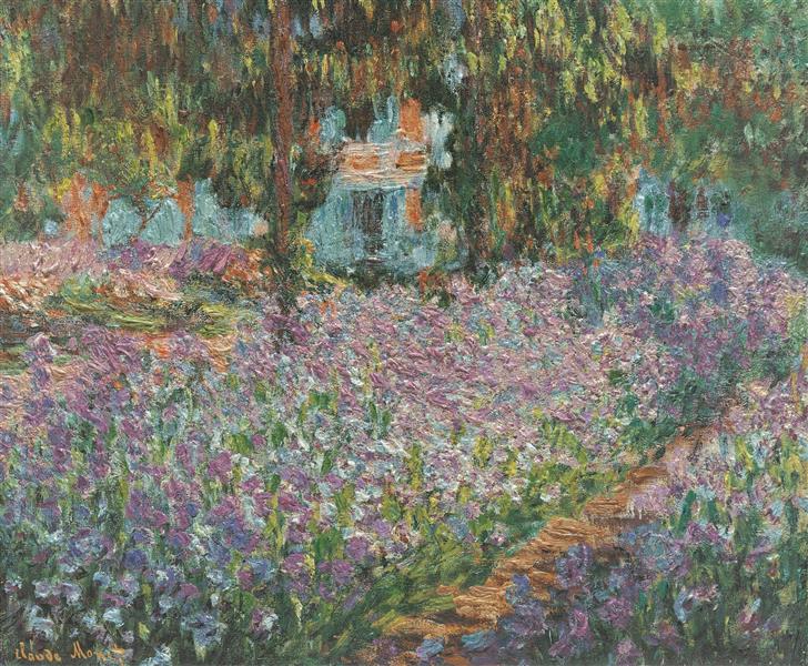 The Artist's Garden em Giverny - 1900