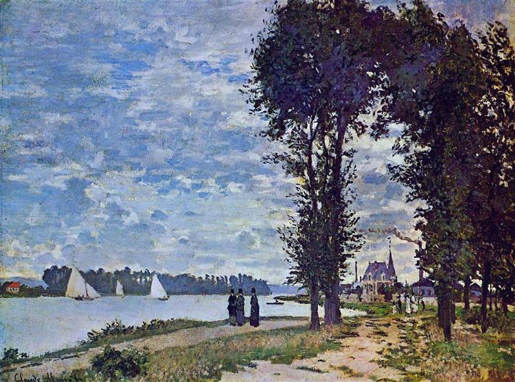 Les rives de la Seine dans Argenteuil - 1872