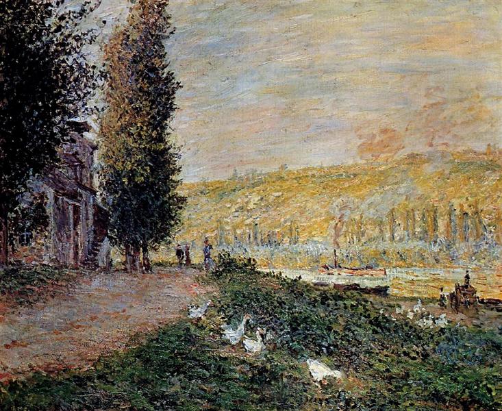 The Shores of the Seine - Bavacourt - 1878