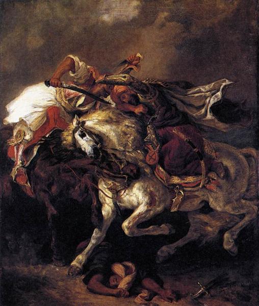 La Batalla De Giaour Y Hassan - 1835