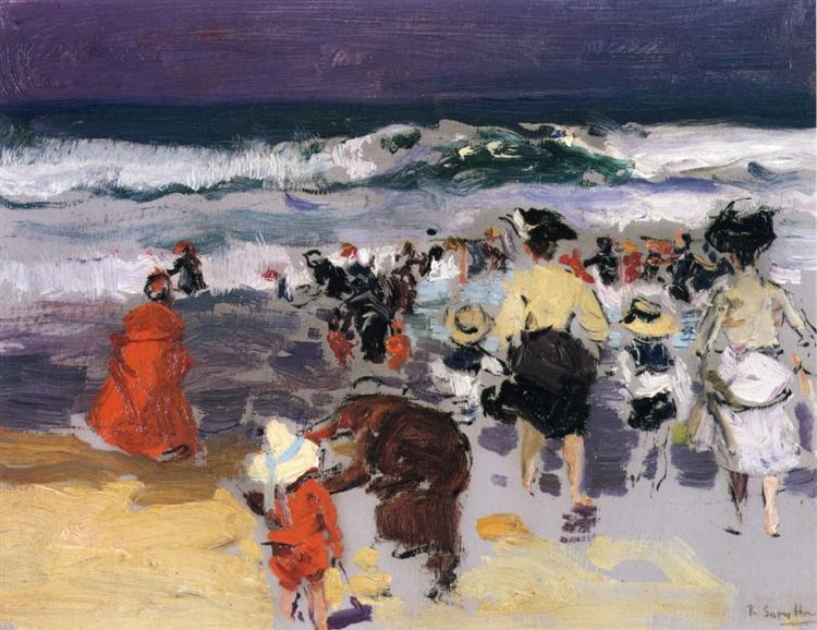 Biarritz Beach (szkic) - 1906