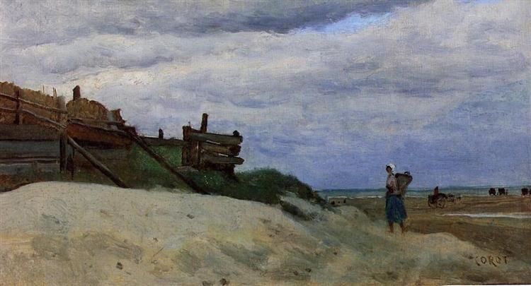 La Playa De Dunkerque - 1857