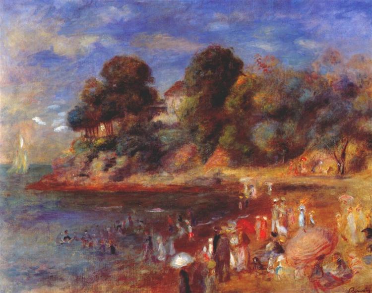 La Playa De Pornic - 1892