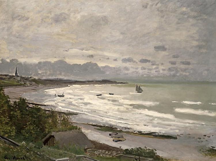 La Playa De Saint-Adresse - 1876