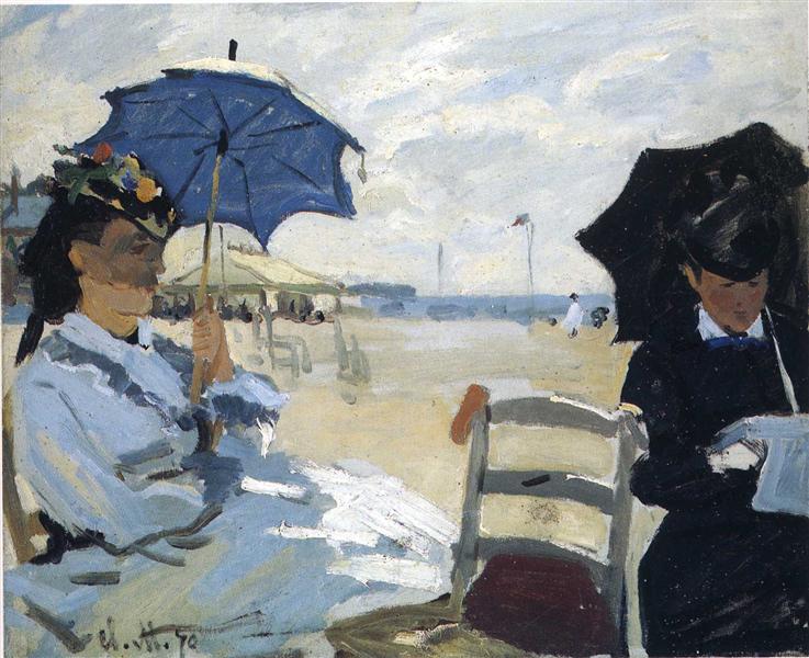 La Playa De Trouville - 1870