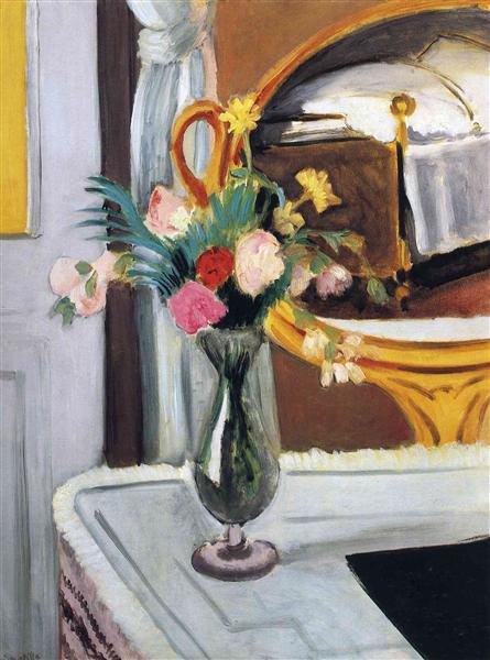 The bed in the mirror 1919 