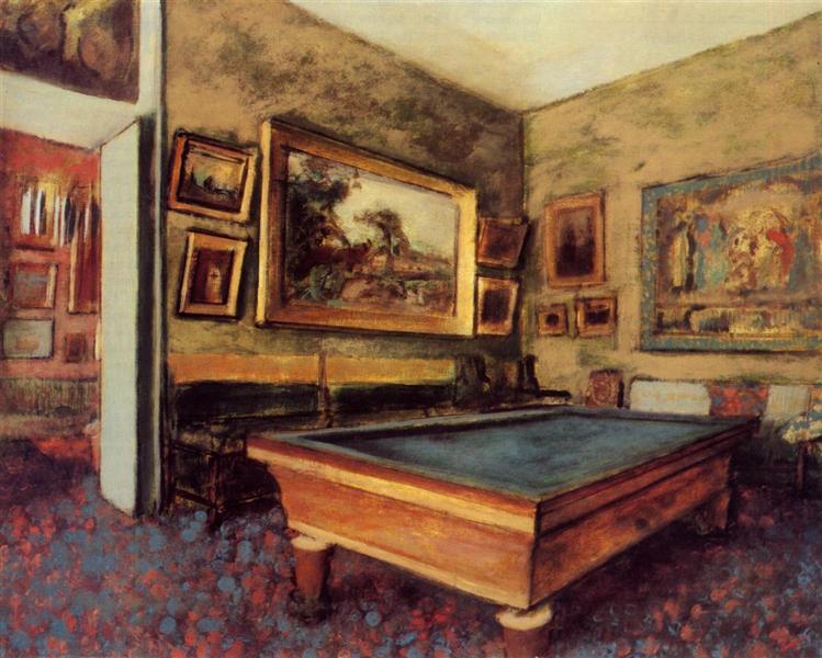 La Sala De Billar De Ménil-Hubert - 1892