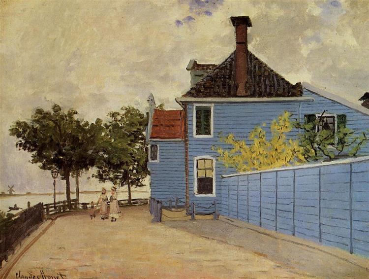 Das blaue Haus in Zandam - 1871