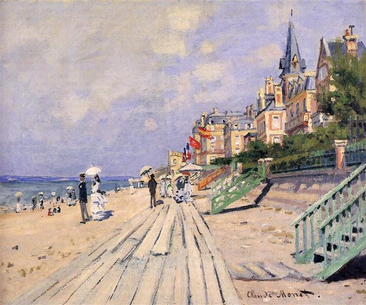 Trouville Maritime Paseo - 1870