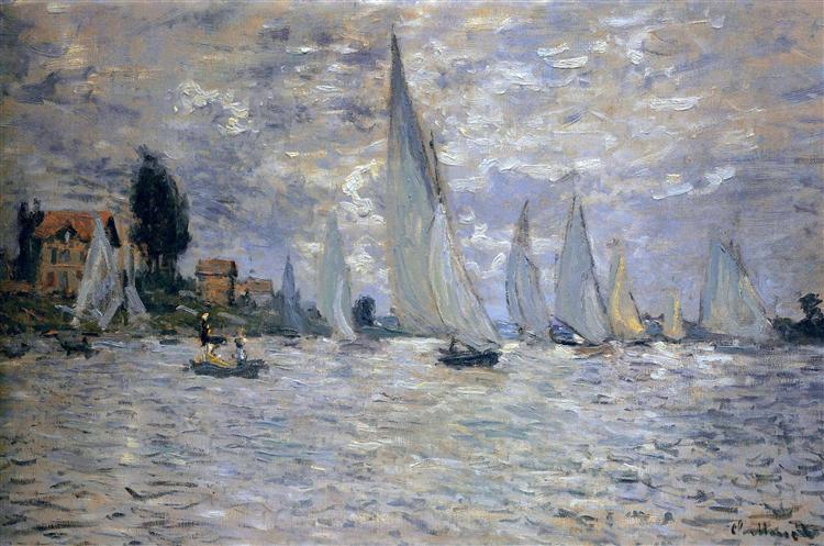 La Regata De Barcos En Argenteuil - 1874