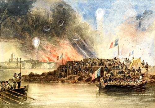 Bombing Sveaborg - in El Baltico - 9 agosto 1855-1855