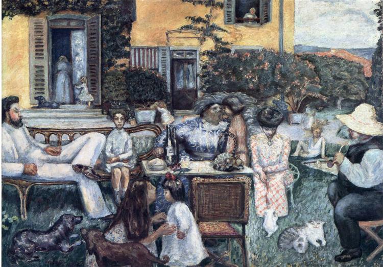 Bürgerlicher Nachmittag oder die Familie Terrasse - 1900