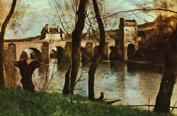 The Mantes Bridge - 1870