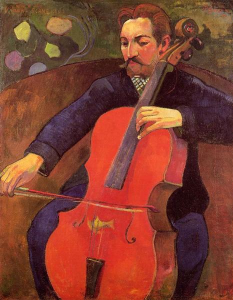 Cellist (portræt af Upaupa Scheklud) - 1894