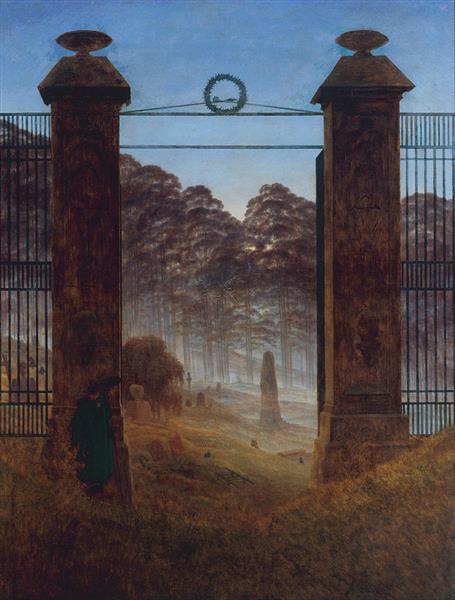 The entrance of the cemetery - 1825