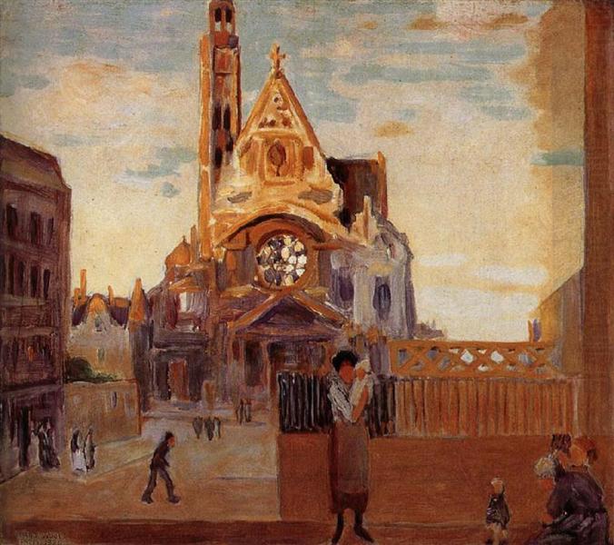 St. Etienne du Mont (Église du Santa Genoveva) - 1920