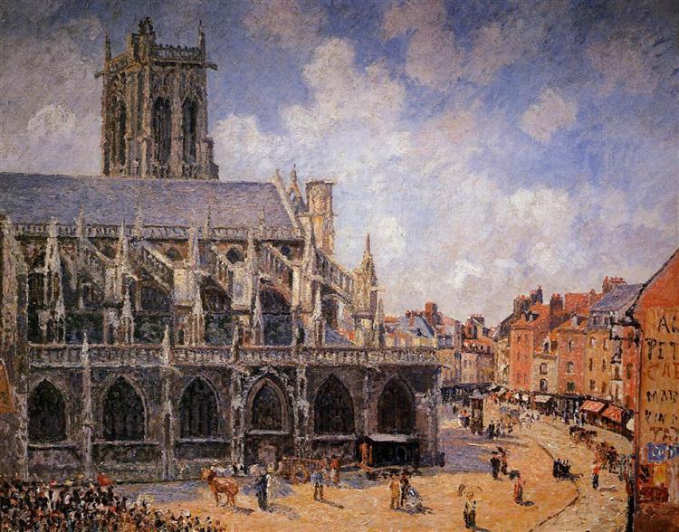 La Iglesia De St Jacques En Dieppe - Sol De Mañana - 1901