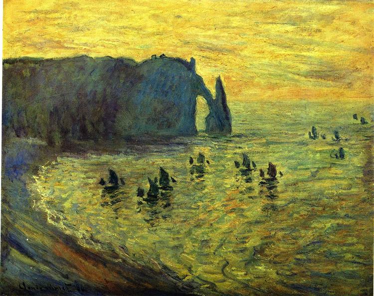 Los Acantilados De Etretat - 1886