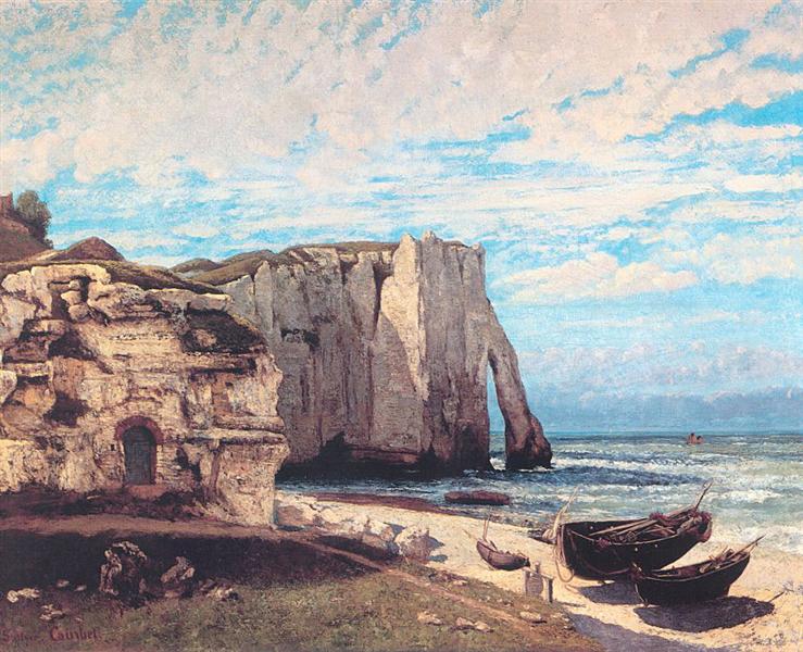 Etretat Cliffs după furtună - 1870