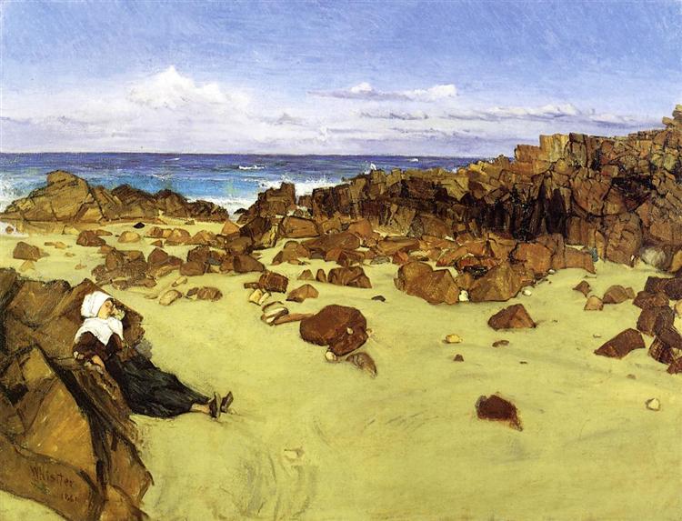 La costa della Bretagna (nota anche solo con la marea) - 1861