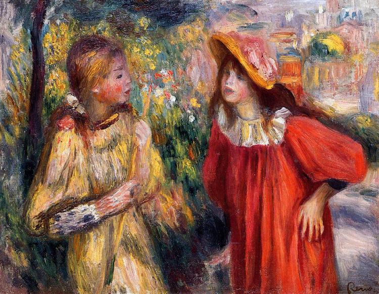 La conversation - 1895