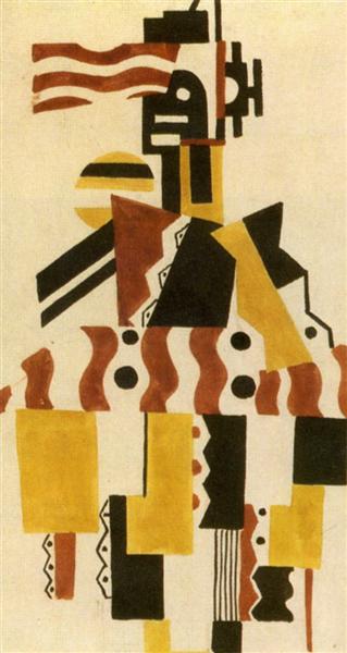 La Creación Del Mundo Gran Dibujo De Figura De Vestuario - 1923