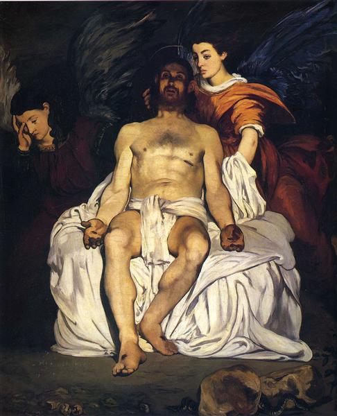 Le Christ mort avec les anges - 1864