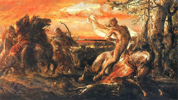 The death of Leszek el Blanco - 1880