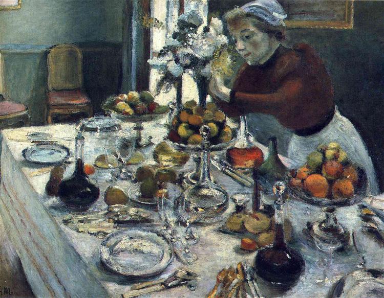 A mesa da sala de jantar 1897