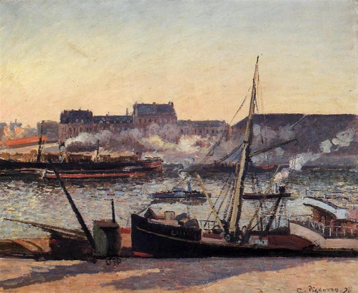 The Docks - Rouen - Afternoon - 1898